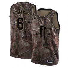 Men's Nike Houston Rockets #6 Vincent Edwards Swingman Camo Realtree Collection NBA Jersey