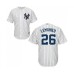 Men's New York Yankees #26 DJ LeMahieu Replica White Home Baseball Jersey