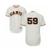 Men's San Francisco Giants #59 Andrew Suarez Cream Home Flex Base Authentic Collection Baseball Player Stitched Jersey