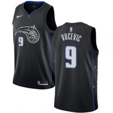 Men's Nike Orlando Magic #9 Nikola Vucevic Swingman Black NBA Jersey - City Edition