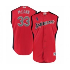 Men's Chicago White Sox #33 James McCann Authentic Red American League 2019 Baseball All-Star Jersey