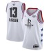 Men's Nike Houston Rockets #13 James Harden White Basketball Jordan Swingman 2019 All-Star Game Jersey