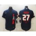 Men's Los Angeles Angels of Anaheim #27 Mike Trout Nike Navy 2021 All-Star Game Replica Player Stitched Jersey