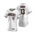 Men's Arizona Diamondbacks #13 Nick Ahmed Nike White Crimson Authentic 2020 Home Stitched Jersey