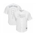 Men's Tampa Bay Rays #8 Brandon Lowe Bamm-Bamm Authentic White 2019 Players Weekend Baseball Jersey