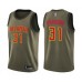 Men's Atlanta Hawks #31 Chandler Parsons Swingman Green Salute to Service Basketball Stitched Jersey