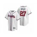 Men's Atlanta Braves #27 Austin Riley Nike White 2020 Replica Home Stitched Jersey