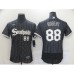 Men's Chicago White Sox #88 Luis Robert Authentic Black Fashion Baseball Stitched Jersey