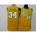 Men's Seattle Supersonics #34 Ray Allen Soul Swingman Yellow Stitched Jersey