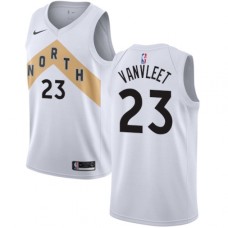 Men's Nike Toronto Raptors #23 Fred VanVleet Swingman White NBA Jersey - City Edition