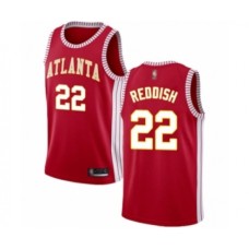 Men's Atlanta Hawks #22 Cam Reddish Authentic Red Basketball Jersey Statement Edition