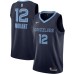 Men's Memphis Grizzlies #12 Ja Morant Nike Navy 2020-21 Swingman Stitched Jersey