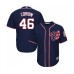 Men's Washington Nationals #46 Patrick Corbin Replica Navy Blue Alternate 2 Cool Base Baseball Jersey