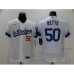 Men's Nike Los Angeles Dodgers #50 Mookie Betts White Elite City Player Stitched Jersey