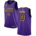 Men's Nike Los Angeles Lakers #0 Kyle Kuzma Swingman Purple NBA Jersey - City Edition