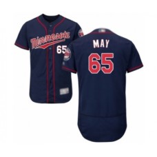 Men's Minnesota Twins #65 Trevor May Authentic Navy Blue Alternate Flex Base Authentic Collection Baseball Player Stitched Jersey