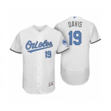 Men's Baltimore Orioles #19 Chris Davis White 2017 Fathers Day Flex Base Stitched Jersey