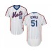 Men's New York Mets #51 Paul Sewald White Alternate Flex Base Authentic Collection Baseball Player Stitched Jersey