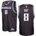 Sacramento Kings #8 Rudy Gay 2016-17 Seasons Black Alternate New Swingman Jersey