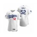 Men's Los Angeles Dodgers #52 Pedro Baez White 2020 World Series Champions Authentic Stitched Jersey