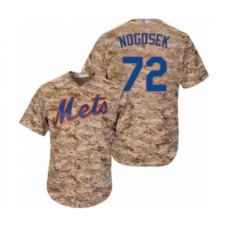 Men's New York Mets #72 Stephen Nogosek Authentic Camo Alternate Cool Base Baseball Player Stitched Jersey