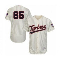 Men's Minnesota Twins #65 Trevor May Authentic Cream Alternate Flex Base Authentic Collection Baseball Player Stitched Jersey