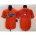 Men's Cleveland Guardians Orange Team Big Logo Cool Base Stitched Jersey