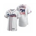 Men's Greg Maddux #31 Atlanta Braves White 2020 Stars & Stripes 4th of July Stitched Jersey