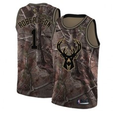 Men's Nike Milwaukee Bucks #1 Oscar Robertson Swingman Camo Realtree Collection NBA Jersey