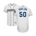 Men's San Diego Padres #50 Adrian Morejon White Home Flex Base Authentic Collection Baseball Player Stitched Jersey