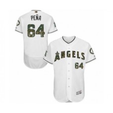 Men's Los Angeles Angels of Anaheim #64 Felix Pena Authentic White 2016 Memorial Day Fashion Flex Base Baseball Player Stitched Jersey