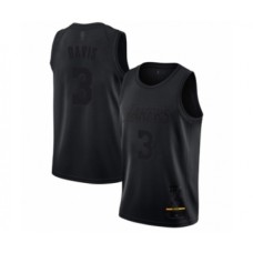 Men's Los Angeles Lakers #3 Anthony Davis Swingman Black MVP Basketball Stitched Jersey