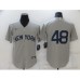 Men's New York Yankees #48 Anthony Rizzo Gray Game 2021 Field of Dreams Stitched Jersey