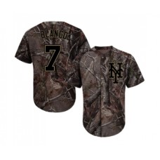 Men's New York Mets #7 Gregor Blanco Authentic Camo Realtree Collection Flex Base Baseball Jersey