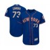 Men's New York Mets #73 Daniel Zamora Royal Gray Alternate Flex Base Authentic Collection Baseball Player Stitched Jersey