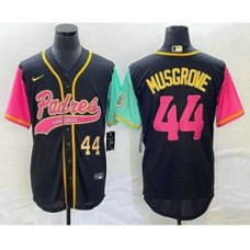 Men's San Diego Padres #44 Joe Musgrove Number Black NEW 2023 City Connect Cool Base Stitched Jersey