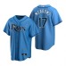 Men's Nike Tampa Bay Rays #17 Austin Meadows Light Blue Alternate Stitched Baseball Jersey