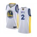 Men's Golden State Warriors #2 Jordan Bell Swingman White 2019 Basketball Finals Bound Basketball Jersey - Association Edition