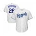 Men's Kansas City Royals #26 Brad Boxberger Replica White Home Cool Base Baseball Jersey