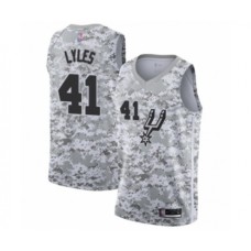 Men's San Antonio Spurs #41 Trey Lyles White Swingman Jersey - Earned Edition