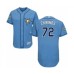 Men's Tampa Bay Rays #72 Yonny Chirinos Light Blue Flexbase Authentic Collection Baseball Player Stitched Jersey