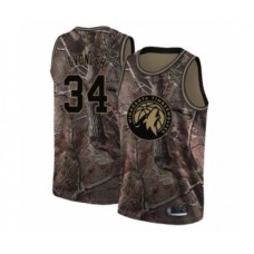 Men's Minnesota Timberwolves #34 Noah Vonleh Swingman Camo Realtree Collection Basketball Jersey