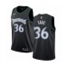 Men's Nike Minnesota Timberwolves #36 Dario Saric Swingman Black Hardwood Classics Jersey