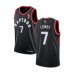 Men's Toronto Raptors #7 Kyle Lowry Swingman Black 2019 Basketball Finals Champions Jersey Statement Edition