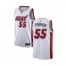 Men's Miami Heat #55 Duncan Robinson Authentic White Basketball Stitched Jersey - Association Edition