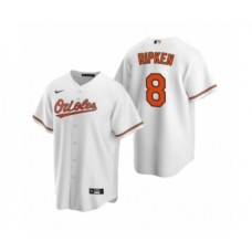 Men's Baltimore Orioles #8 Cal Ripken Jr. Nike White 2020 Replica Home Stitched Jersey