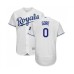 Men's Kansas City Royals #0 Terrance Gore White Flexbase Authentic Collection Baseball Jersey