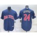 Men's Seattle Mariners #24 Ken Griffey Navy Blue Fashion Stars Stripes Cool Base Independence Day Stitched Jersey