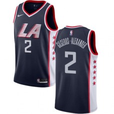 Men's Nike Los Angeles Clippers #2 Shai Gilgeous-Alexander Swingman Navy Blue NBA Jersey - City Edition