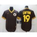 Men's Nike Majestic San Diego Padres #19 Tony Gwynn Brown MLB Stitched Jersey